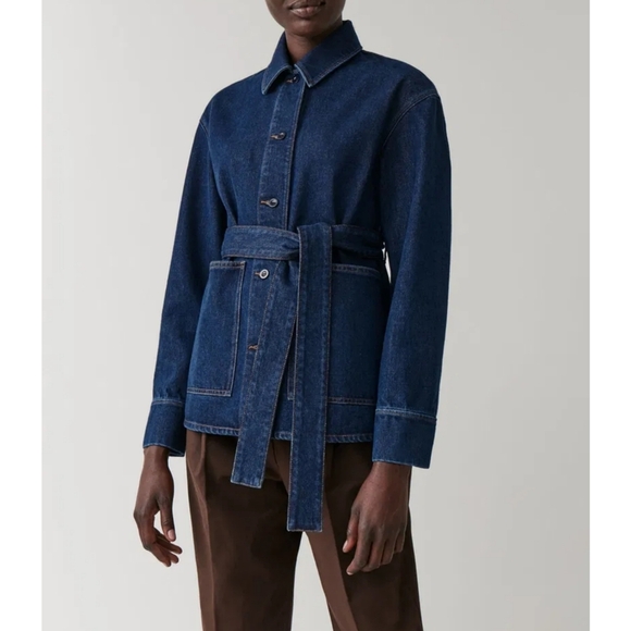 COS Belted Denim Jacket - Picture 1 of 16